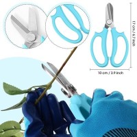 Willbond 11 Pcs Rose Thorn Remover Leaf Stripping Tool Garden Pruning Shear Scissors Kit Thorn Remover For Roses Floral Gloves A