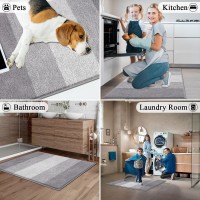 Vaukki Indoor Doormat Entryway Door Rug Non Slip Absorbent Mud Trapper Mat Inside Floor Mat Washable Small Door Carpet For Ent