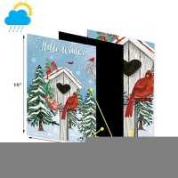 Seasonal Garden Flags Set Of 12-Double Sided 12 X 18 Inch Outside Yard Flags  Small Garden Flags For Outside  Holiday Garden Flags For All Seasons  Fall Winter Halloween Christmas Outdoor Flags