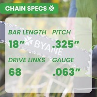 Byane Carbide Chainsaw Chain 18 Inch  325