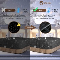 Ibirdie Outdoor Waterproof Rectangular Hot Tub Cover 96 X 81 Inch Fit 95 X 80 Or 94 X 79 Or 93 X 78 Spa 600D Heavy Duty Rectangl