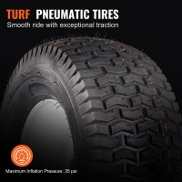 Vevor Lawn Mower Tires With Rim 16X658 Tubeless Tractor Tires 2Pack Tire And Wheel Assembly Turf Pneumatic Tires 3 Of