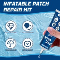 Air Mattress Patch Kit Waterproof Vinyl Patch Kit High Strength Inflatable Patch Repair Kit For A Variety Of Inflatables Hot