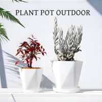 Bisenwin Small Pots For Plants 5667785 Inch Plant Pot Indoor Square Mini Plastic Flower Pots Outdoor For Garden56677