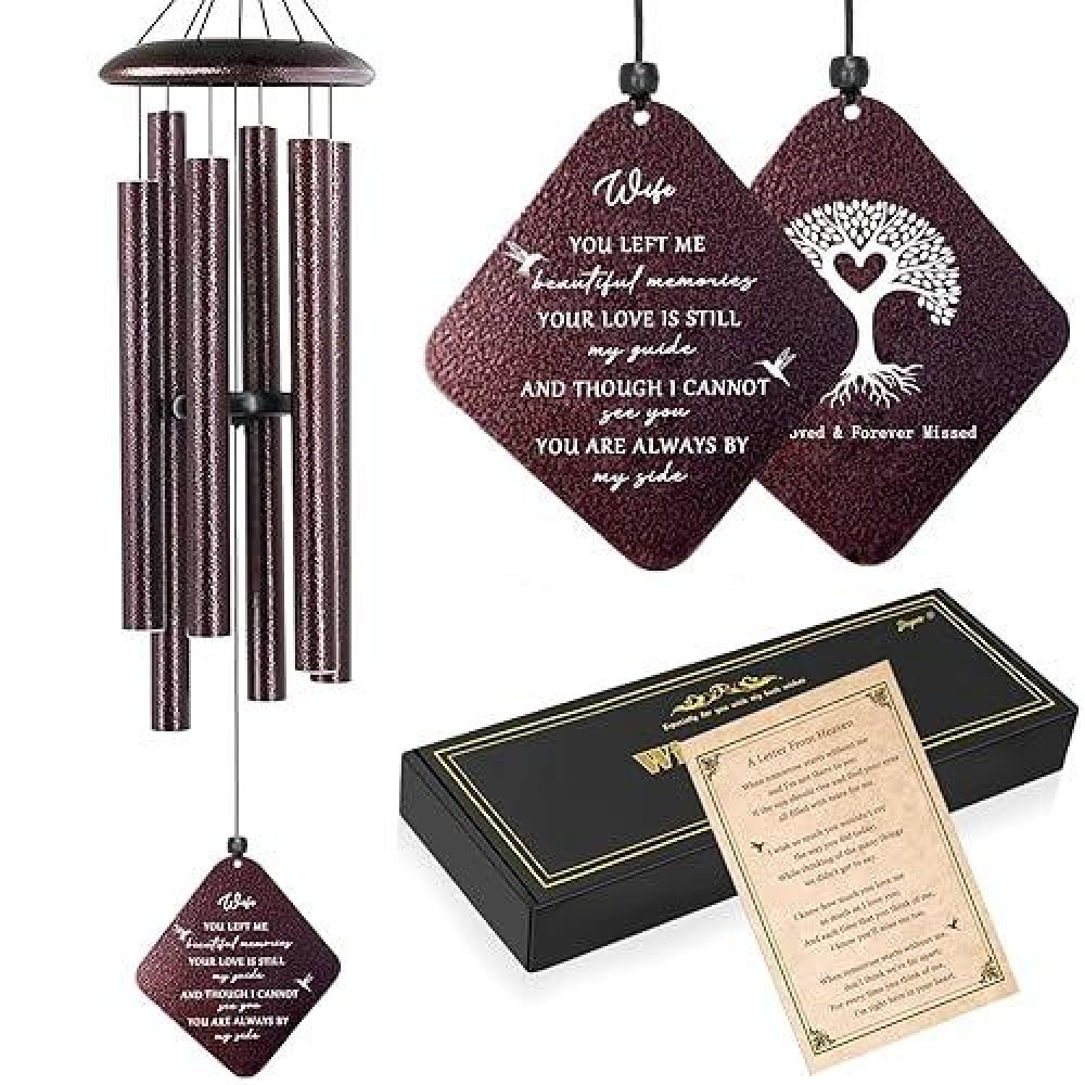 Doopeer Sympathy Gifts For Loss Of Wife 32 Memorial Wind Chimes For Loss Of Wife Loss Of Wife Sympathy Gift Condolence Bere