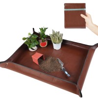 Hnxtyaob 395X 315 Large Repotting Mat For House Plant Transplanting And Potting Soil Control Portable Gardening Tray Plant