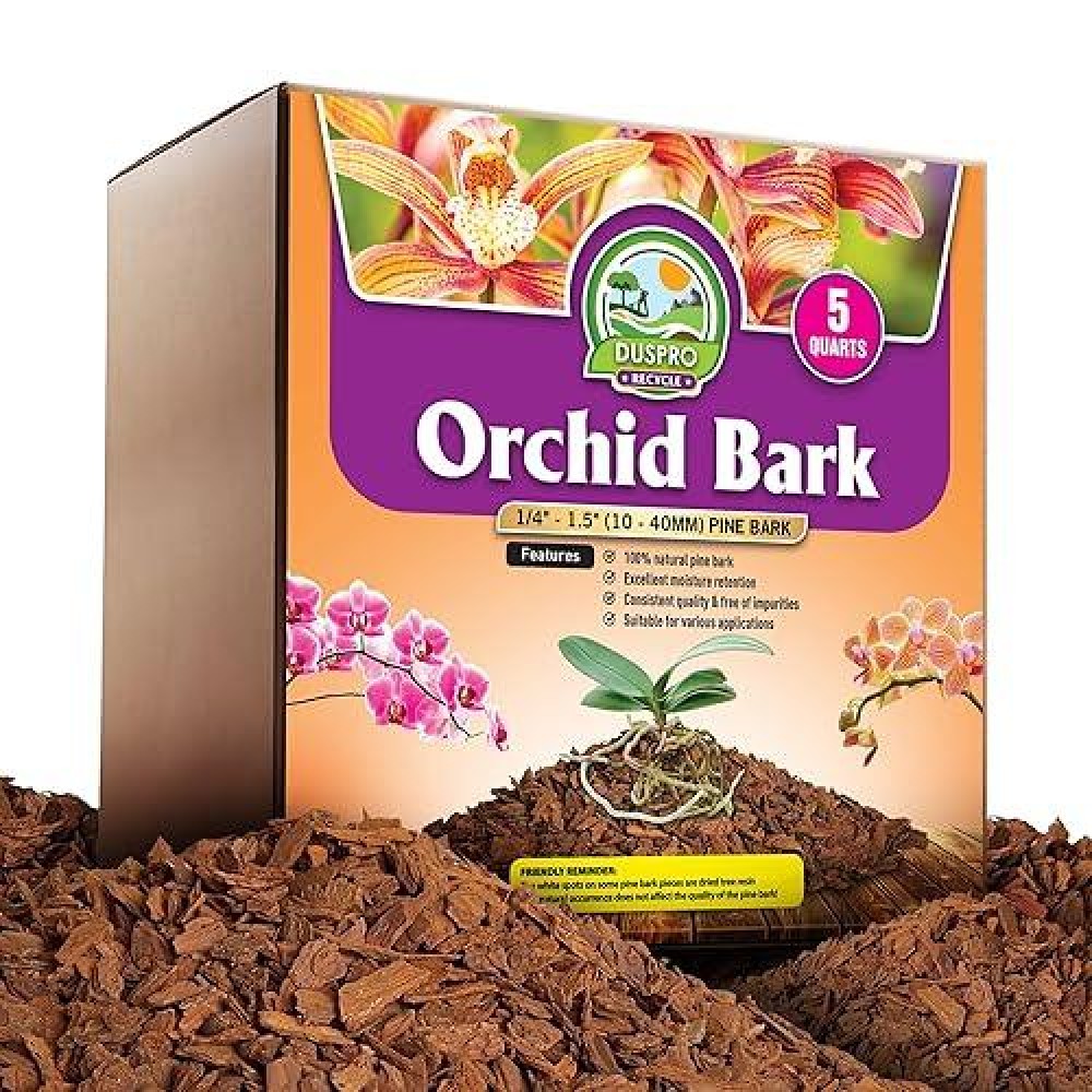 Duspro Recycle Orchid Bark Bulk Fine Orchid Bark For Plants Optimal Texture Bark For Orchids Ideal Wood Chips For Plants Pla