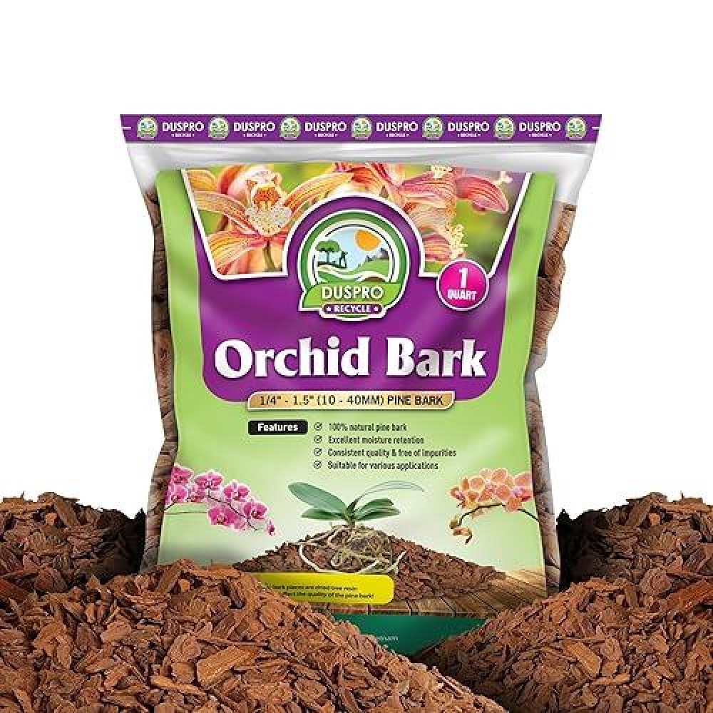 Duspro Orchid Bark Bulk Fine Orchid Bark For Plants Optimal Texture Bark For Orchids Ideal Wood Chips For Plants Plant Bark