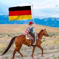 Double Sided German Germany Flag 3X5 Ft Outdoor Vivid Color 3 X 5 German Country Flag Heavy Duty 210D Nylon Cloth With 2 Brass Grommets