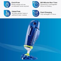 Pool Blaster Speed Vac Xl Cordless Pool Vacuum For Inground Above Ground Pools 1 Hour Run Time High Capacity Strong Suction