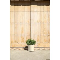 Veradek Demi Series Round Planter For Porch  Patio  Backyard | Durable Plastic-Concrete Material | Modern D?Cor For Tall Plants  Flowers