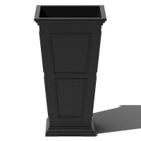 Veradek Fairmont Tall Plastic Planter - Large Outdoor Planter For Front Porch | Crack Resistant All-Weather Use | Classic Estate Design For Tall Plants  Flowers  Trees