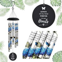 Blue Hydrangea Memorial Wind Chimes Sympathy Wind Chimes For Loss Of Loved One Mother Father Memorial Sympathy Gift Baskets  Wind Chime In Memory Of A Loved One Wind Chimes Outside Deep Tone