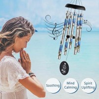 Blue Hydrangea Memorial Wind Chimes Sympathy Wind Chimes For Loss Of Loved One Mother Father Memorial Sympathy Gift Baskets  Wind Chime In Memory Of A Loved One Wind Chimes Outside Deep Tone