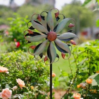 Dreamsoul Wind Spinners Outdoor  Metal Wind Spinners With 4 Prong Stakes  Kinetic Wind Spinners For Yard And Garden Lawn Decoration