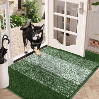 Vaukki Indoor Doormat Entryway Door Rug Non Slip Absorbent Mud Trapper Mat Inside Floor Mat Washable Small Door Carpet For Ent