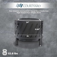 Four Seasons Courtyard Outdoor Fire Pit With High Temperature Paint Finish 24