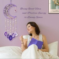 Amethyst Wind Chimes With Bracelet 26 Amethyst Crystal Suncatcher Wind Chime For Mom Mother Birthday Gifts For Mom Heartf