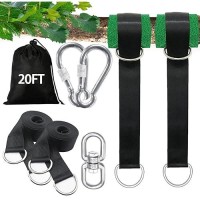 Igolfluck Tree Swing Straps Hanging Kit 3Ft8Ft15Ft20Ft25Ft Extra Long Tree Swing Straps Holds 5500 Lbs With Lock Carabiners