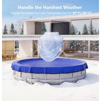 Poolhacker2024 Upgrade 28 Ft Round Winter Pool Cover Round Pool Cover 28Ft Round Above Ground 4 Foot Overlap Extra Thick 42