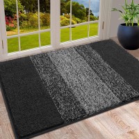 Vaukki Indoor Doormat Entryway Door Rug Non Slip Absorbent Mud Trapper Mats Lowprofile Inside Floor Soft Machine Washable Lar