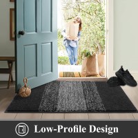 Vaukki Indoor Doormat Entryway Door Rug Non Slip Absorbent Mud Trapper Mats Lowprofile Inside Floor Soft Machine Washable Lar