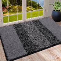 Vaukki Indoor Doormat Entryway Door Rug Non Slip Absorbent Mud Trapper Mats Lowprofile Inside Floor Soft Machine Washable Lar