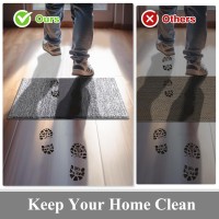 Vaukki Indoor Doormat Entryway Door Rug Non Slip Absorbent Mud Trapper Mats Lowprofile Inside Floor Soft Machine Washable Lar