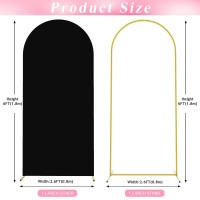 Wokceer 6 Ft Wedding Arch Backdrop Stand And Arch Cover Metal Arch Stand With Arch Stand Cover For Birthday Party Wedding Ceremo