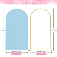 Wokceer 72 Ft Wedding Arch Backdrop Stand And Arch Cover Metal Arch Stand With Arch Stand Cover For Birthday Party Wedding Cere