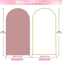 Wokceer 66 Ft Wedding Arch Stand And Arch Cover Metal Arch Stand With Arch Stand Cover For Birthday Party Wedding Ceremony Bri