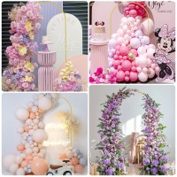 Wokceer 66 Ft Wedding Arch Stand And Arch Cover Metal Arch Stand With Arch Stand Cover For Birthday Party Wedding Ceremony Bri