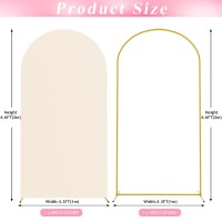 Wokceer 66 Ft Wedding Arch Backdrop Stand And Arch Cover Metal Arch Stand With Arch Stand Cover For Birthday Party Wedding Cer