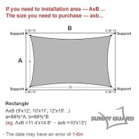 Sunny Guard Sun Shade Sail 10'X13' Rectangle Charcoal Uv Block Sunshade For Backyard Yard Deck Patio Garden Outdoor Activitie.(We Make Custom Size.)