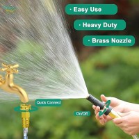 Metal Garden Hose 5Ft Stainless Steel 304 Water Hose Flexible No Kink Hose Lightweight Tough Rustproof For Yard Outdoor