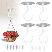 Xdwgifts Ceiling Hooks For Hanging Plants Metal Plant Brackets Iron Wall Mount Lantern Hangers For Bird Feeders Wind Chimes