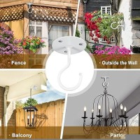 Xdwgifts Ceiling Hooks For Hanging Plants Metal Plant Brackets Iron Wall Mount Lantern Hangers For Bird Feeders Wind Chimes