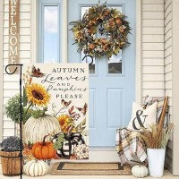 Baccessor Fall Pumpkins Sunflower Garden Flag 125 X 18 Inch Double Sided Autumn Leaves Harvest Thanksgiving Holiday Welcome Yar