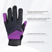 Gardening Gloves For Men And Women  Thorn Proof & Puncture Resistant Working Gloves  Gloves For Safety Work And Gardening  Gardening Gifts  Synthetic Leather Spandex Mechanic With Touchscreen Support