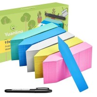 Yuanling 1000 Pcs 4 Inch Plant Labels Plastic Waterproof Plant Name Tags For Seedlings Nursery Garden Label Markers Plant Stakes With Permanent Marking Pen  5 Colors