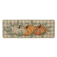 Artoid Mode Blue Buffalo Plaid Pumpkin Eucalyptus Fall Doormat Autumn Home Decor Lowprofile Switch Rug Door Mat Floor Mat For