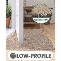 Lumi Indoor Doormat Low Profile Entryway Rug Ultrathin Non Slip Rubber Backing Welcome Mat Pet Friendly Stainresistant Door