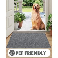 Lumi Indoor Doormat Low Profile Entryway Rug Ultrathin Non Slip Rubber Backing Welcome Mat Pet Friendly Stainresistant Door