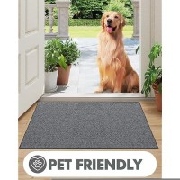 Lumi Indoor Doormat Low Profile Entryway Rug Ultrathin Non Slip Rubber Backing Welcome Mat Pet Friendly Stainresistant Door