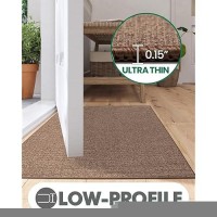 Lumi Indoor Doormat Low Profile Entryway Rug Ultrathin Non Slip Rubber Backing Welcome Mat Pet Friendly Stainresistant Door