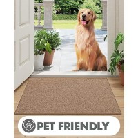 Lumi Indoor Doormat Low Profile Entryway Rug Ultrathin Non Slip Rubber Backing Welcome Mat Pet Friendly Stainresistant Door