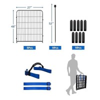 Adavin 48 Inh Garden Fence Panels 8 Panels Total 18 Ftl Heavy Duty Iron Metal Animal Barrier Fence Fencing For Garden Bed