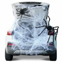 Joyin Trunk Or Treat Car Decorations Kit For Suv Halloween Decorations Outdoor Halloween Stretch Spider Web Decor Haunted House