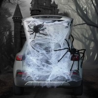 Joyin Trunk Or Treat Car Decorations Kit For Suv Halloween Decorations Outdoor Halloween Stretch Spider Web Decor Haunted House