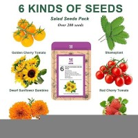 Flower Fruit Seed Pod Kit Compatible With Aerogarden 8 Pod Include Seed Marigolddwarf Sunflowershameplantstrawberrycherr